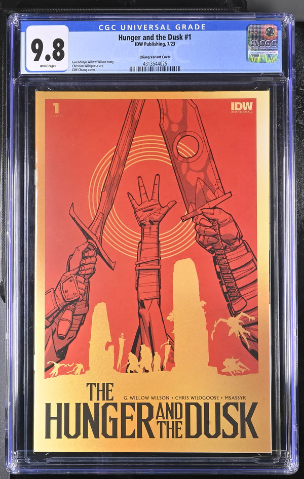 AS IS: HUNGER AND THE DUSK #1 1:100 CLIFF CHIANG VARIANT CGC 9.8
