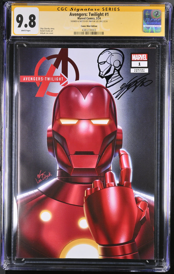 AVENGERS TWILIGHT 1 INHYUK LEE CGC 9.8 SIGNED AND REMARKED - LIMITED TO 500