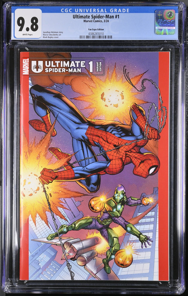 ULTIMATE SPIDER-MAN #1 BAGLEY FAN EXPO EDITION CGC 9.8