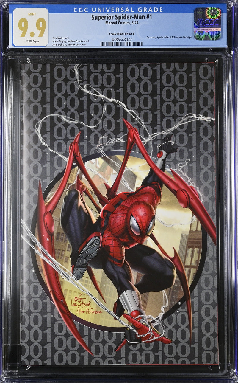 SUPERIOR SPIDER-MAN 1 INHYUK LEE CGC 9.9 VIRGIN VARIANT -  LIMITED TO 600