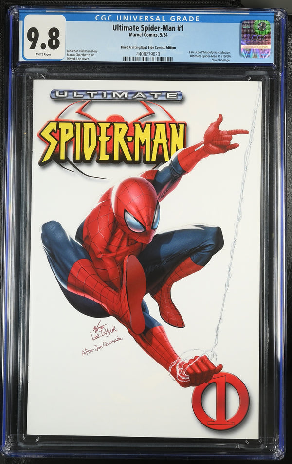 ULTIMATE SPIDER-MAN #1 THIRD PRINT INHYUK LEE FAN EXPO VARIANT CGC 9.8