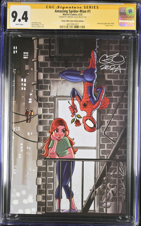AMAZING SPIDER-MAN #1 TCM MEGACON VARIANT SIGNED BY CHRISSIE ZULLO CGC 9.4