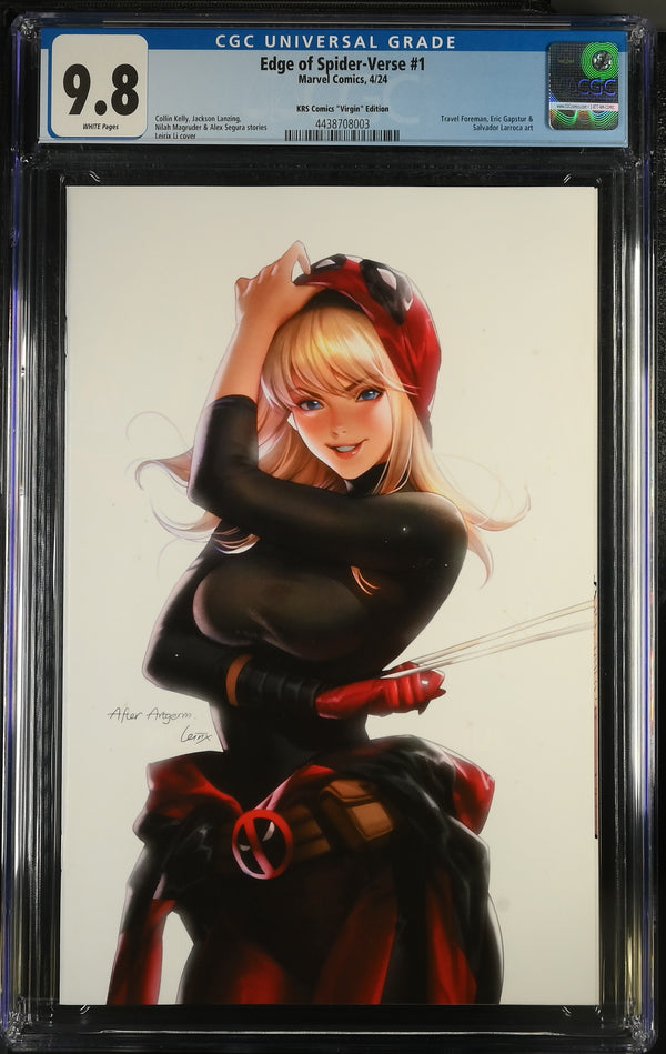 EDGE OF SPIDER-VERSE #1 LEIRIX LI VIRGIN VARIANT CGC 9.8