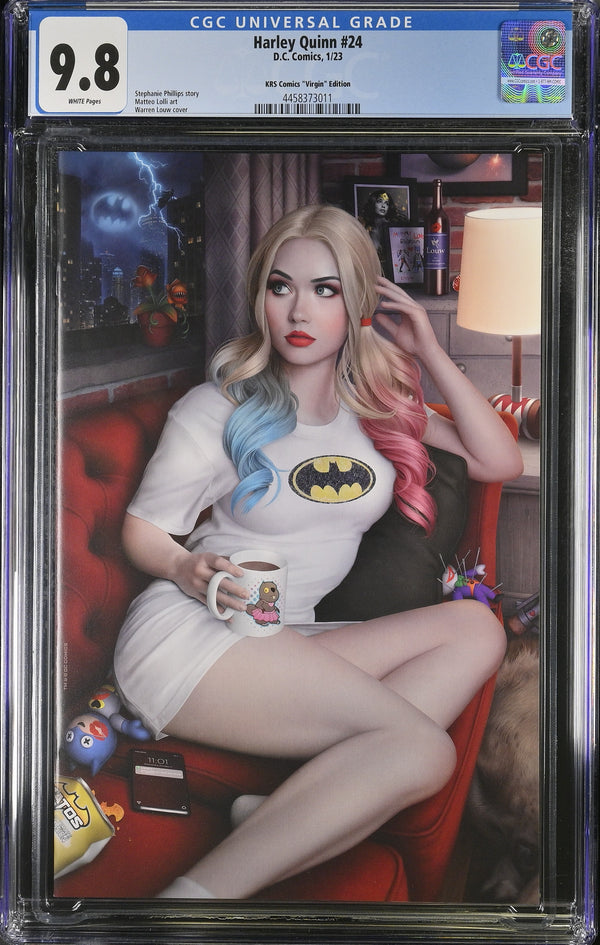 HARLEY QUINN #24 WARREN LOUW VIRGIN VARIANT CGC 9.8