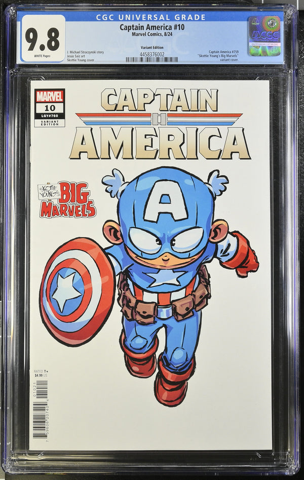 CAPTAIN AMERICA #10 SKOTTIE YOUNG BIG MARVELS VARIANT CGC 9.8