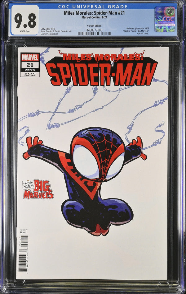 MILES MORALES: SPIDER-MAN #21 SKOTTIE YOUNG BIG MARVELS VARIANT CGC 9.8