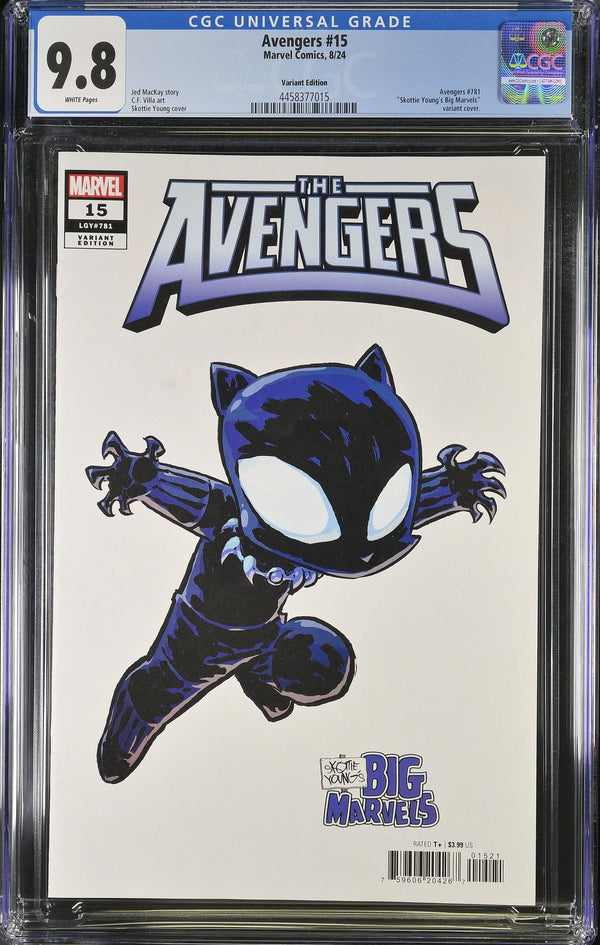 AVENGERS #15 SKOTTIE YOUNG BIG MARVELS VARIANT CGC 9.8