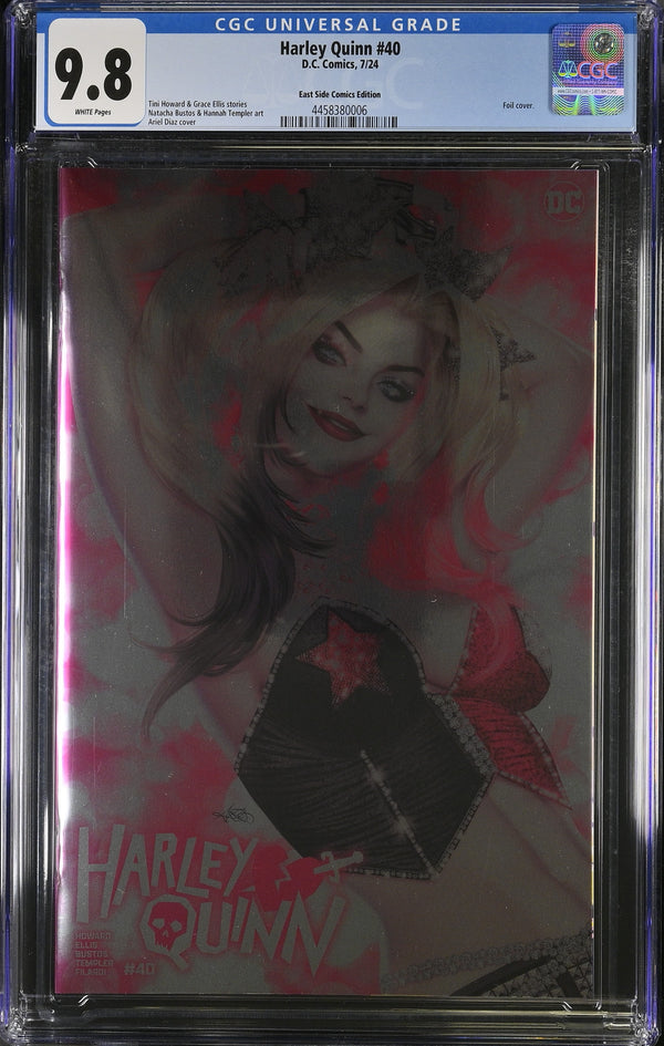 HARLEY QUINN #40 ARIEL DIAZ FOIL VARIANT CGC 9.8