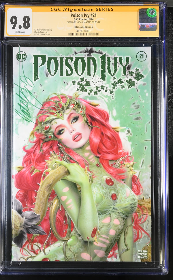 POISON IVY #21 VARIANT SIGNED BY NATALI SANDERS CGC 9.8