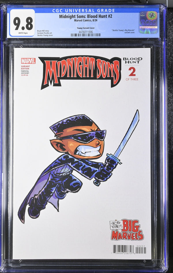 MIDNIGHT SONS: BLOOD HUNT #2 SKOTTIE YOUNG BIG MARVELS VARIANT CGC 9.8