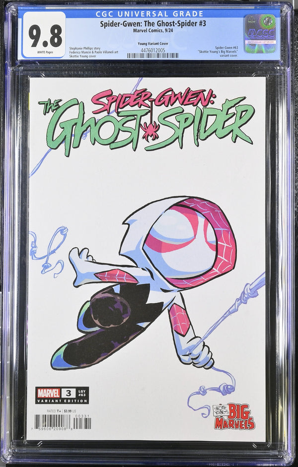 SPIDER-GWEN: THE GHOST-SPIDER #3 SKOTTIE YOUNG BIG MARVELS VARIANT CGC 9.8