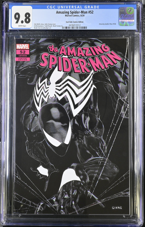 AMAZING SPIDER-MAN #52 JOHN GIANG VARIANT CGC 9.8