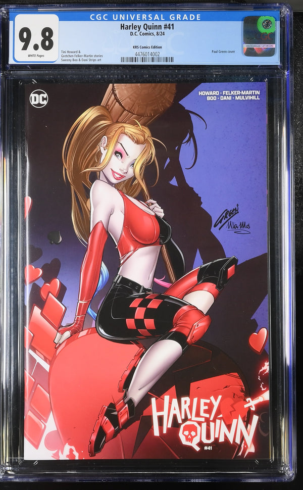 HARLEY QUINN #41 PAUL GREEN VARIANT CGC 9.8