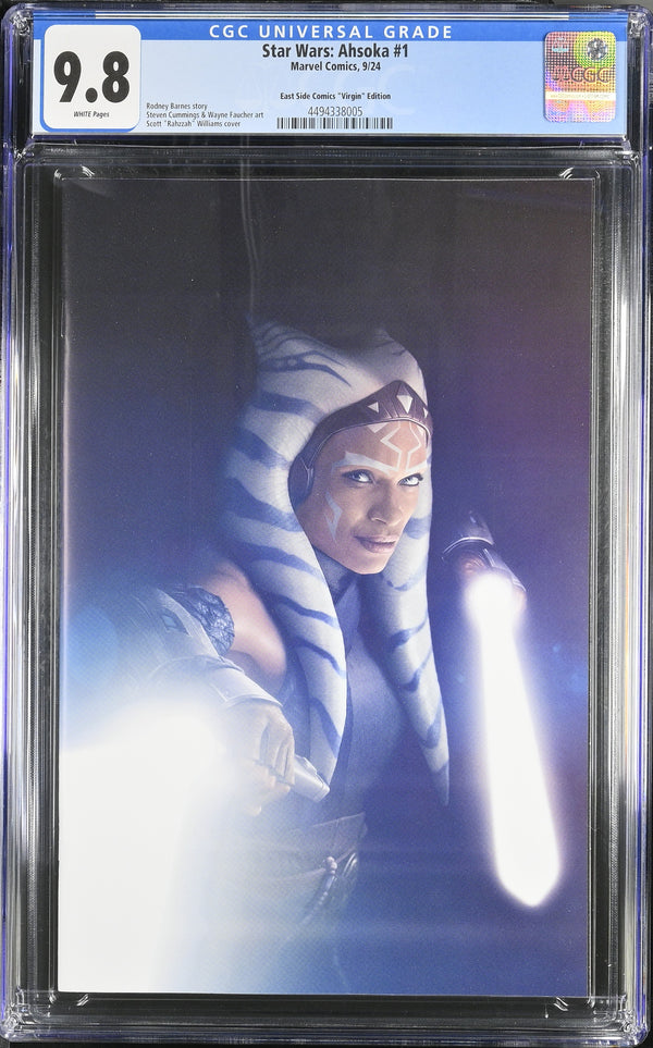STAR WARS: AHSOKA #1 RAHZZAH NYCC 2024 VIRGIN VARIANT CGC 9.8