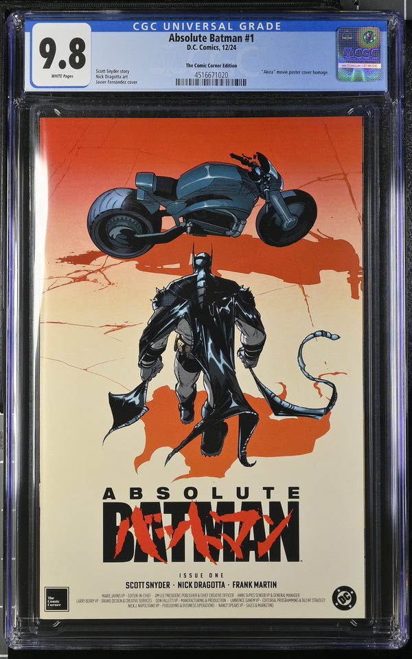 ABSOLUTE BATMAN #1 NYCC 2024 FERNÁNDEZ VARIANT CGC 9.8