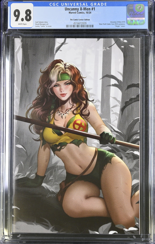 UNCANNY X-MEN #1 NYCC 2024 LEIRIX COLOR SPLASH VIRGIN VARIANT CGC 9.8