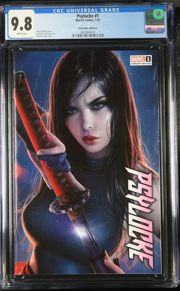 PSYLOCKE #1 WARREN LOUW VARIANT CGC 9.8