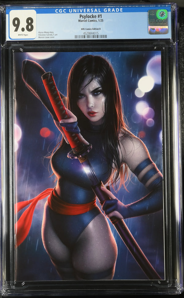 PSYLOCKE #1 WARREN LOUW VIRGIN VARIANT CGC 9.8