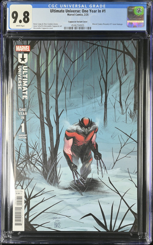ULTIMATE UNIVERSE: ONE YEAR IN #1 CAPPUCCIO VARIANT CGC 9.8
