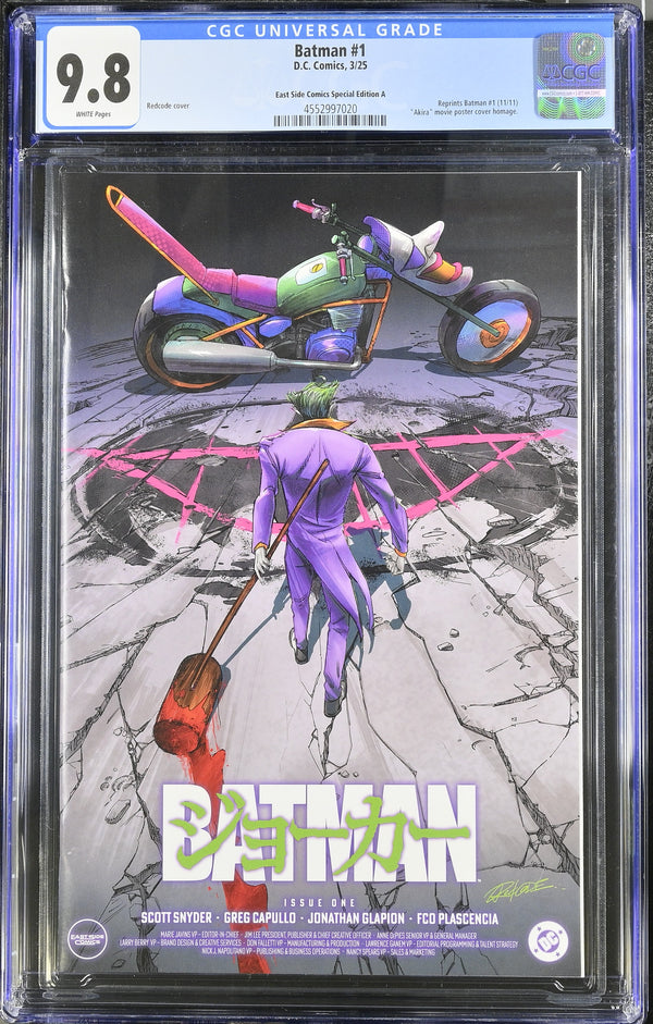 BATMAN #1 (NEW 52) REDCODE VARIANT CGC 9.8