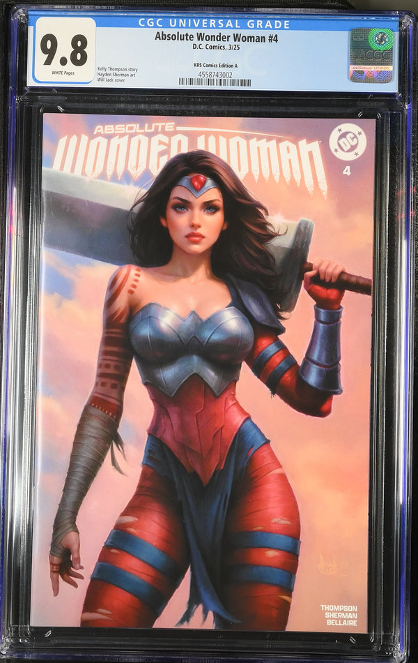 ABSOLUTE WONDER WOMAN #4 WILL JACK VARIANT CGC 9.8