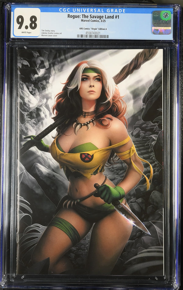 ROGUE: THE SAVAGE LAND #1 WARREN LOUW VIRGIN VARIANT CGC 9.8