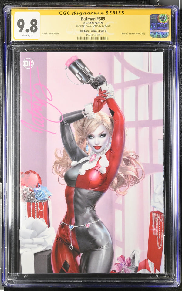 BATMAN #609 MEGACON VIRGIN VARIANT SIGNED BY NATALI SANDERS CGC 9.8