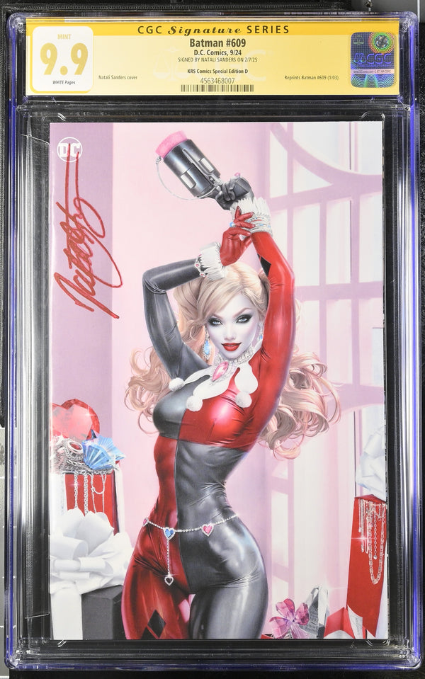 BATMAN #609 MEGACON VIRGIN VARIANT SIGNED BY NATALI SANDERS CGC 9.9