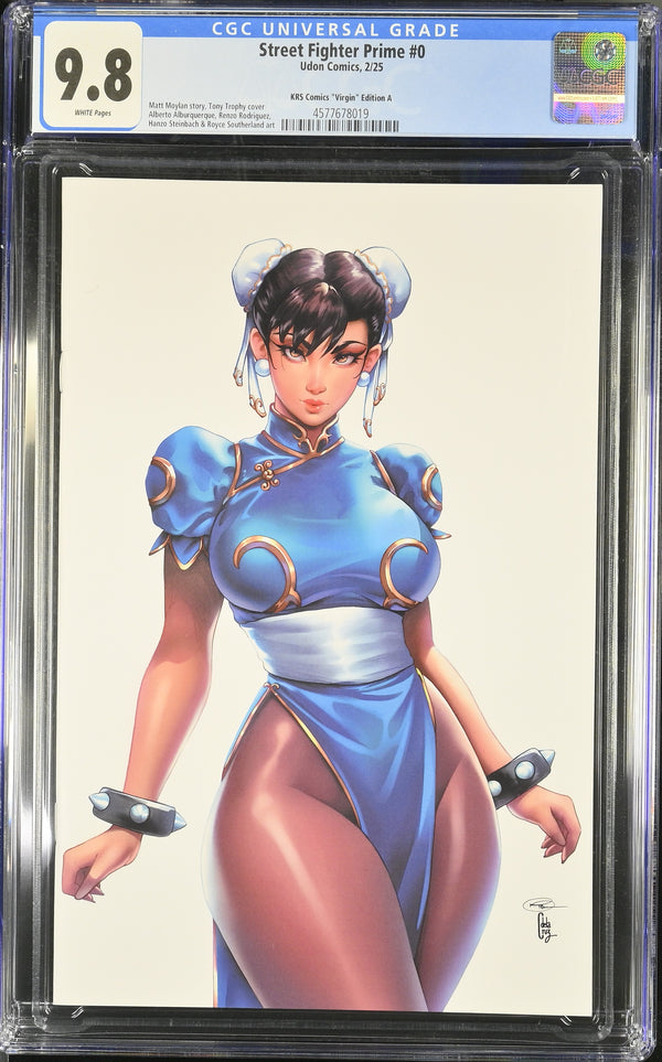 STREET FIGHTER PRIME #0 TROPHY VIRGIN VARIANT CGC 9.8