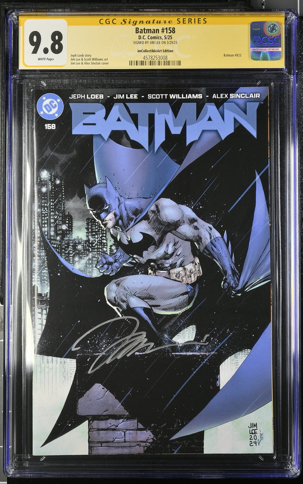 BATMAN #158 SIGNED JIM LEE EXCLUSIVE VARIANT CGC 9.8