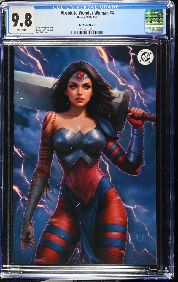 ABSOLUTE WONDER WOMAN #4 WILL JACK STORM VIRGIN VARIANT CGC 9.8