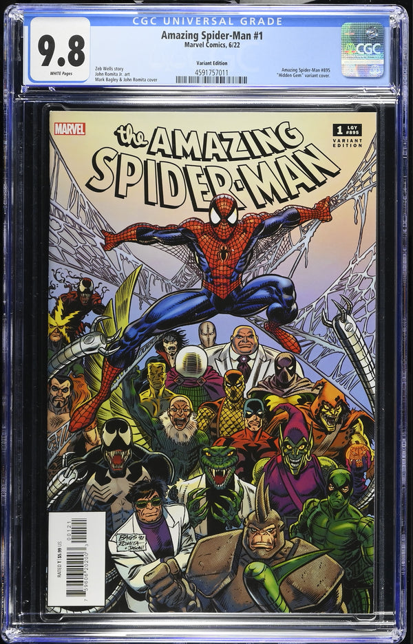 AMAZING SPIDER-MAN #1 1:100 HIDDEN GEM VARIANT CGC 9.8