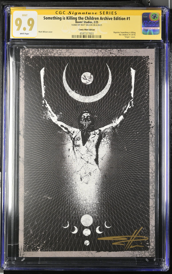 SOMETHING IS KILLING THE CHILDREN ARCHIVE EDITION #1 TCM MEGACON VARIANT SIGNED BY MATT WILSON CGC 9.9