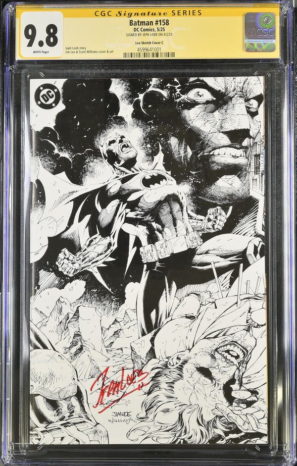BATMAN #158 1:608 LEE & WILLIAMS SKETCH VARIANT SIGNED BY JEPH LOEB CGC 9.8