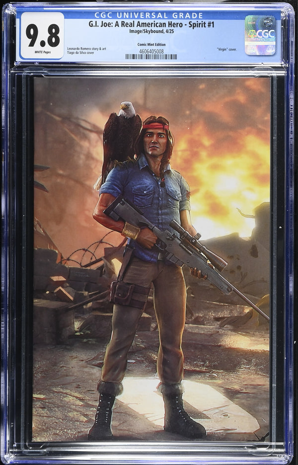 G.I. JOE: A REAL AMERICAN HERO - SPIRIT #1 TCM TIAGO DA SILVA VIRGIN VARIANT CGC 9.8