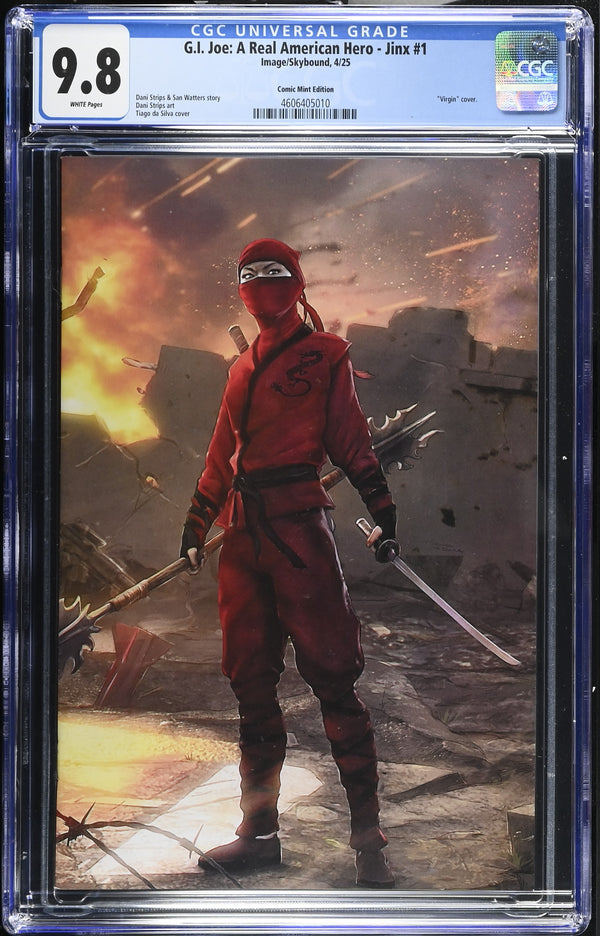G.I. JOE: A REAL AMERICAN HERO - JINX #1 TCM TIAGO DA SILVA VIRGIN VARIANT CGC 9.8