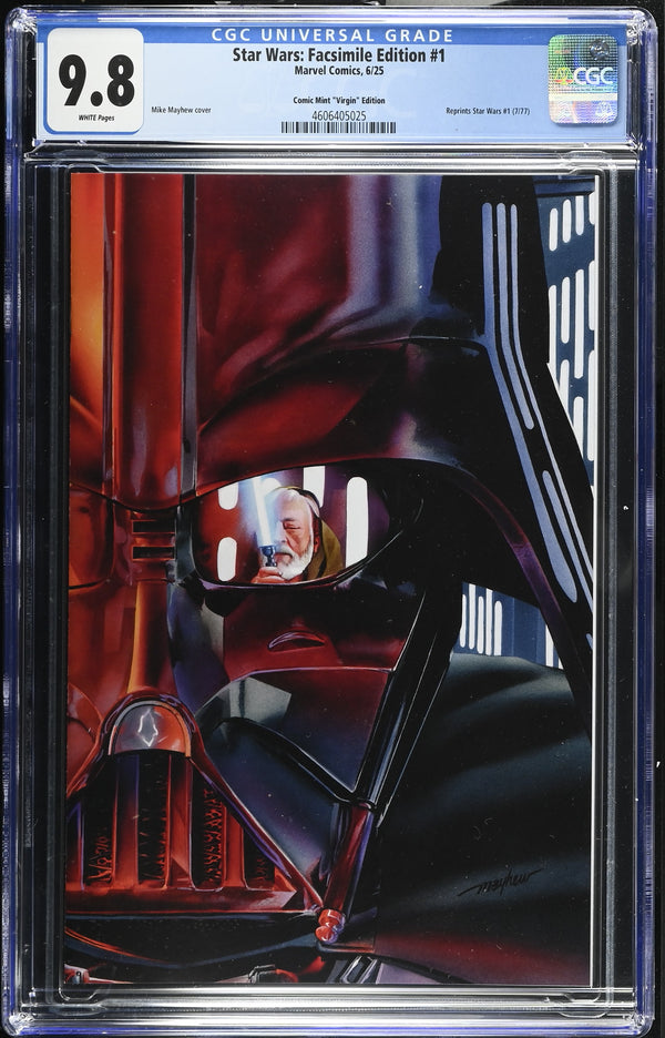 STAR WARS: FACSIMILE EDITION #1 TCM MIKE MAYHEW VIRGIN VARIANT CGC 9.8