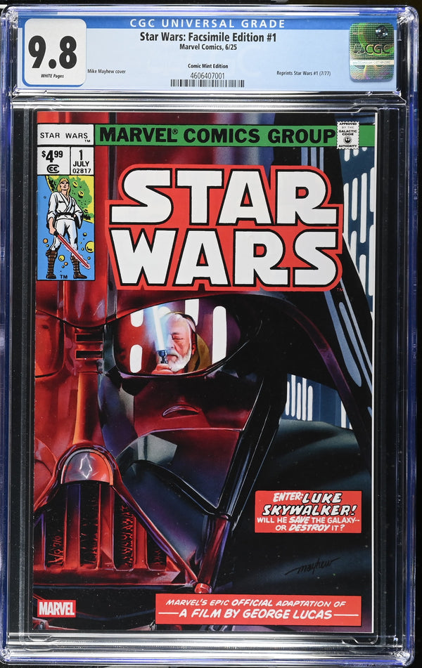 STAR WARS: FACSIMILE EDITION #1 TCM MIKE MAYHEW VARIANT CGC 9.8