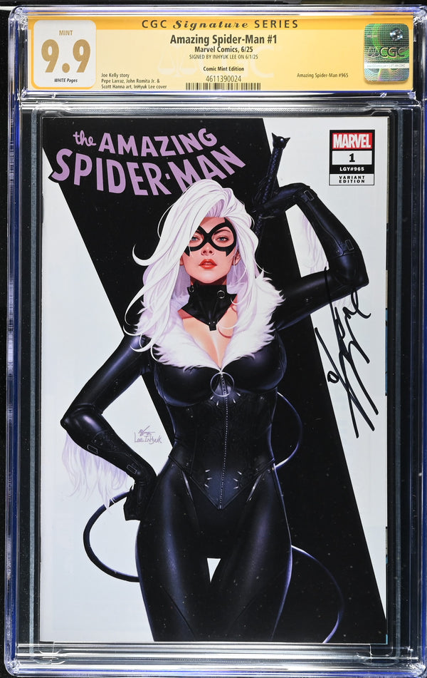 AMAZING SPIDER-MAN #1 TCM VARIANT SIGNED BY INHYUK LEE CGC 9.9