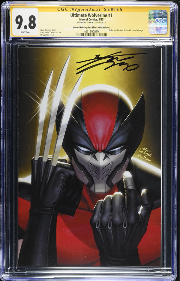 ULTIMATE WOLVERINE #1 SECOND PRINT VARIANT SIGNED BY INHYUK LEE CGC 9.8