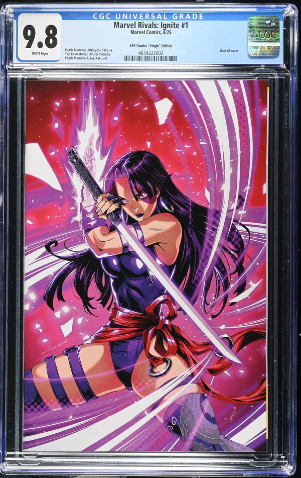 MARVEL RIVALS IGNITE #1 GODTAIL SDCC VIRGIN VARIANT CGC 9.8
