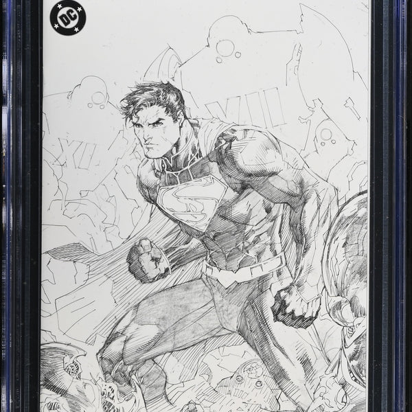 漫画アートプリント アクションスタイル ACTION COMICS #1 TCM JIM LEE NYCC SKETCH VARIANT CGC 9.8– The