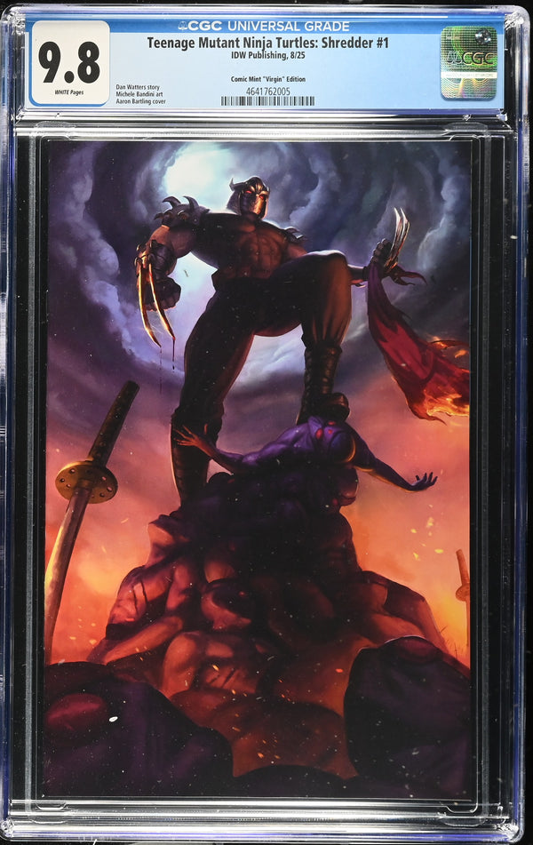 TEENAGE MUTANT NINJA TURTLES: SHREDDER #1 TCM AARON BARTLING NYCC VIRGIN VARIANT CGC 9.8