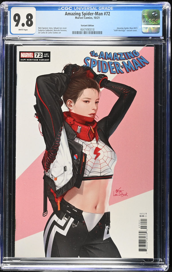 AMAZING SPIDER-MAN #72 INHYUK LEE AAPIH VARIANT CGC 9.8