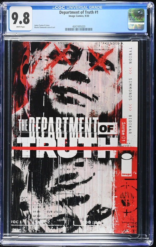 DEPARTMENT OF TRUTH #1 COVER A CGC 9.8