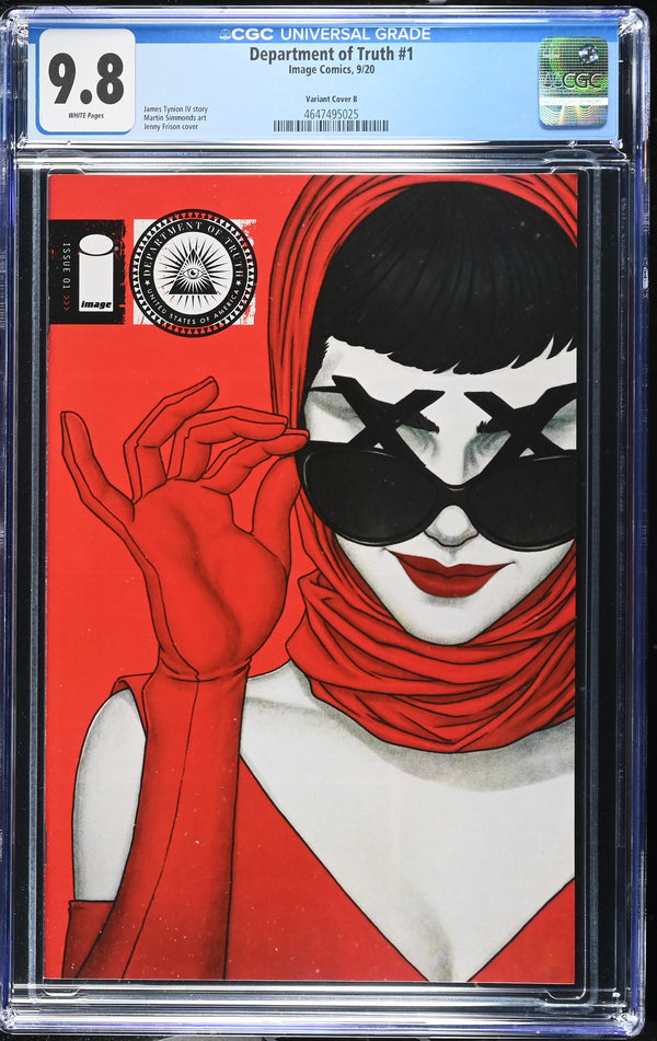 DEPARTMENT OF TRUTH #1 FRISON COVER B CGC 9.8