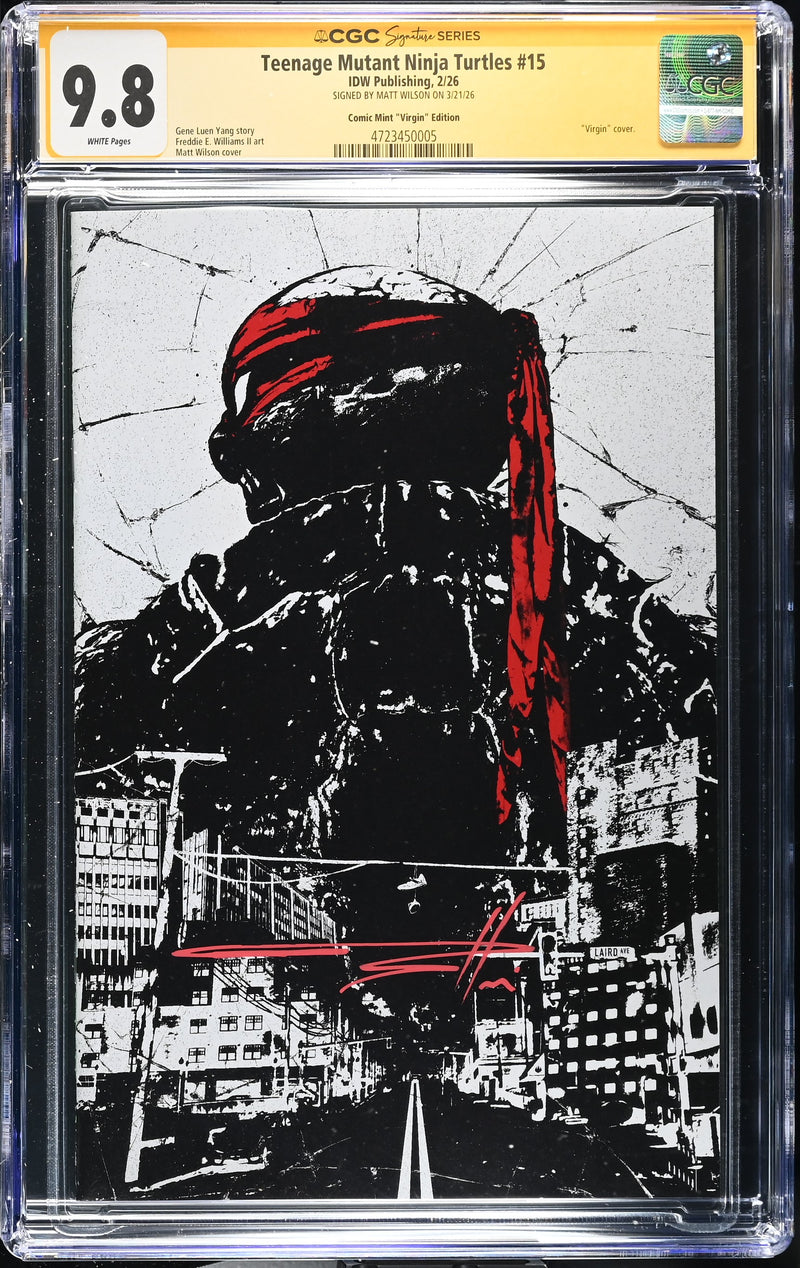 絵画 kt TEENAGE MUTANT NINJA TURTLES #15 MEGACON VIRGIN VARIANT SIGNED BY