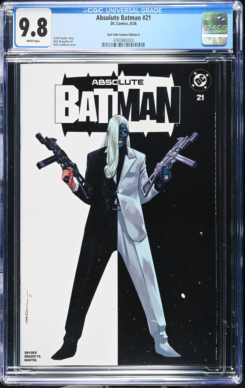 バットマン ABSOLUTE BATMAN #21 RAFA SANDOVAL VARIANT CGC 9.8– The Comic Mint