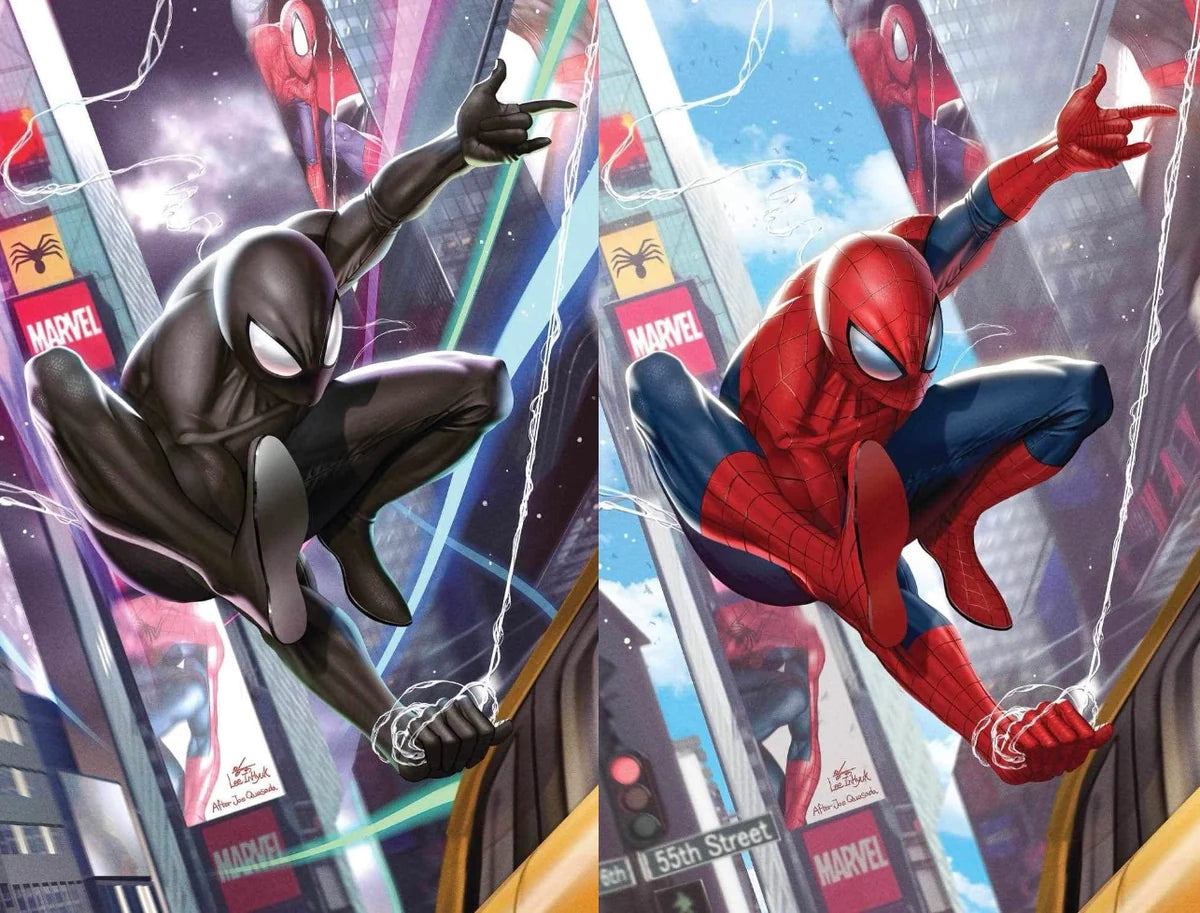 ULTIMATE SPIDER-MAN 1 INHYUK LEE BLACK AND RED SUIT VIRGIN FOURTH PRIN