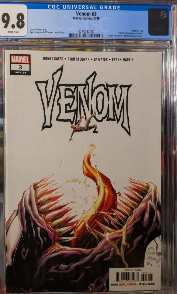 Venom #3 CGC 9.8 NM/MT 1st App of Knull 1st Print